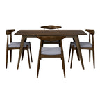 5-Piece Dining Set 1 Table 4 Chairs
