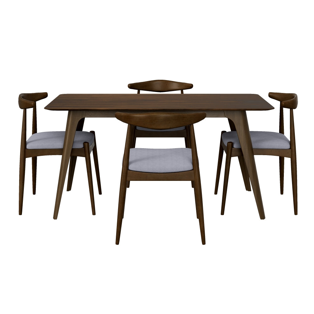 5-Piece Dining Set 1 Table 4 Chairs