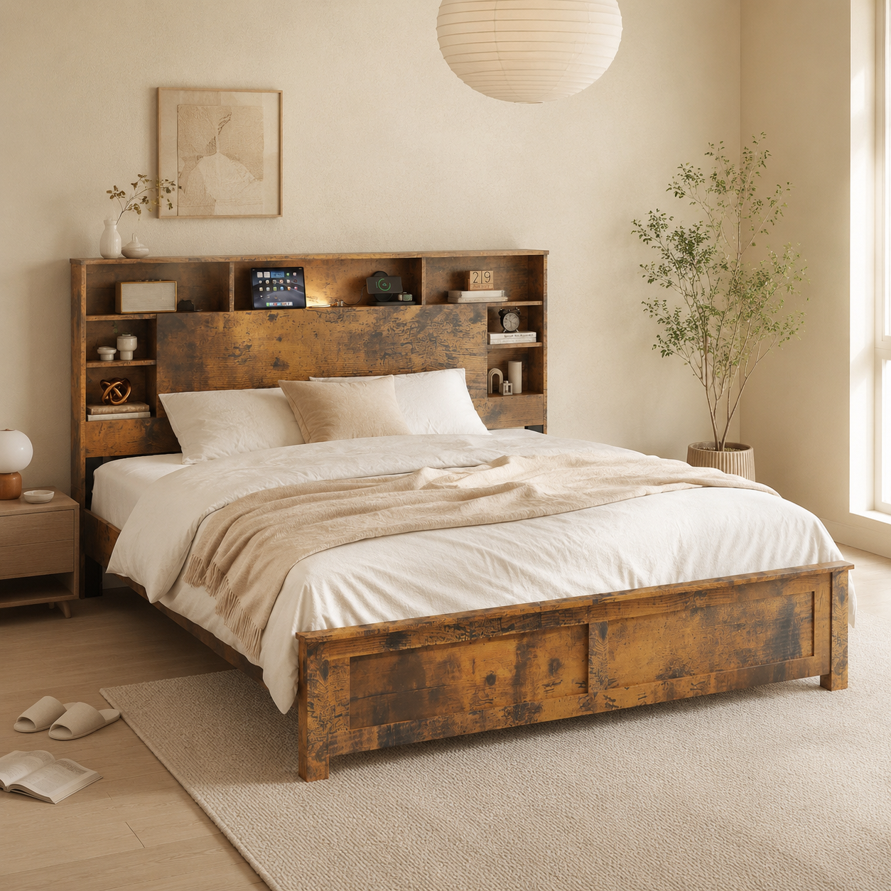 Wood Platform Bed