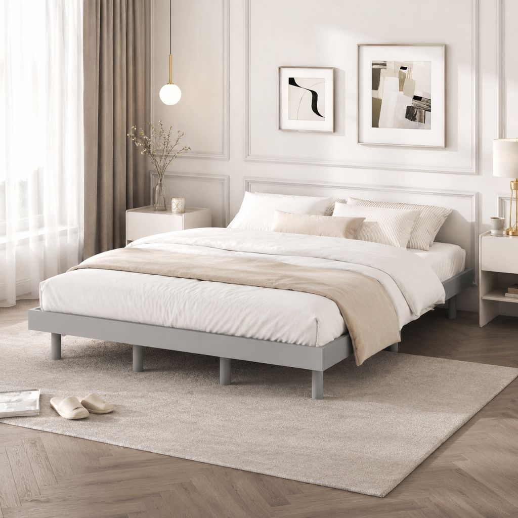 Modern Floating Platform Bed