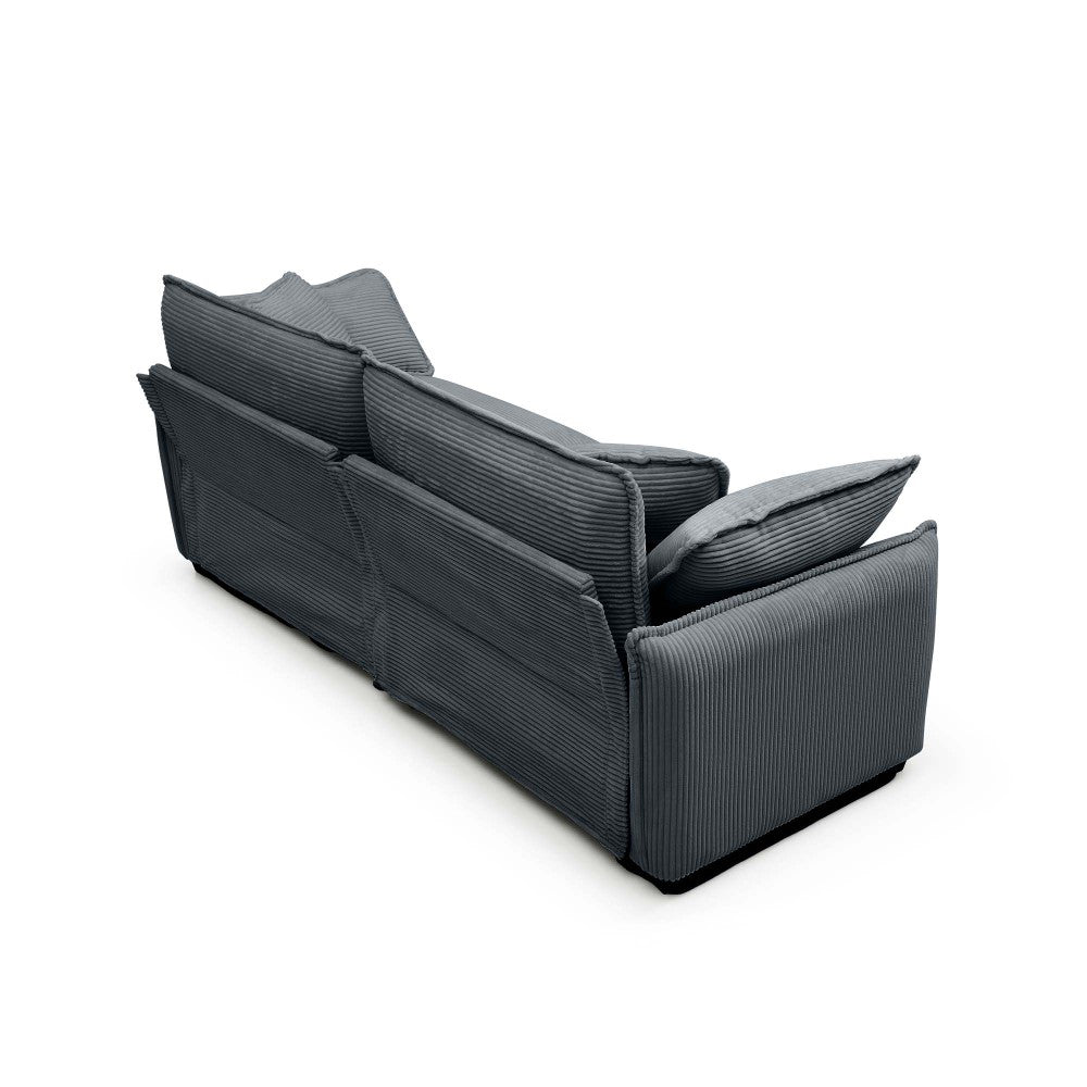 Large Deep-Seat 2-Seat Corduroy Sofa
