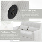52.8" Loveseat Pull-Out Sleeper Sofa Bed