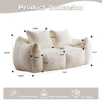 Giant 2-Seat Bean Bag Sofa for Adults