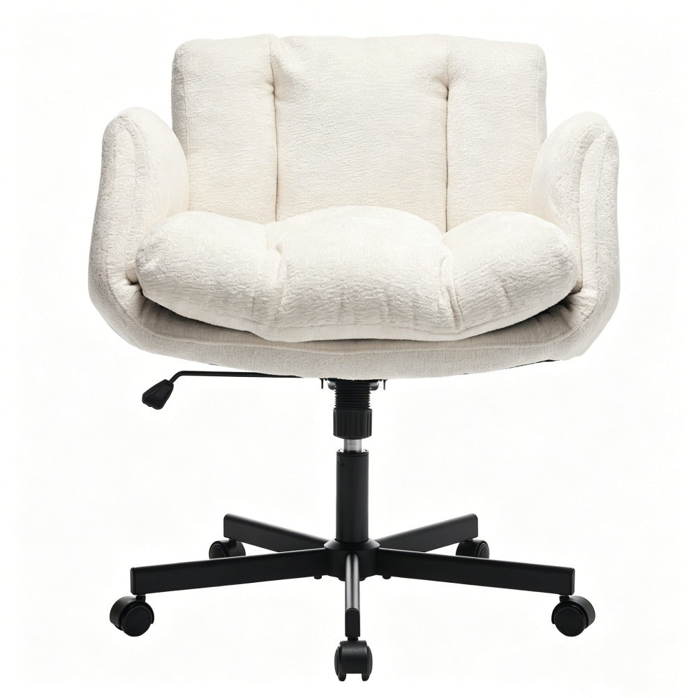 Modern Chenille Swivel Office Chair