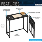 Techni Mobili 31.5" Wide Folding Desk for Small