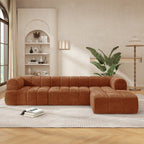 122" Modern L-Shaped Modular Sectional Sofa