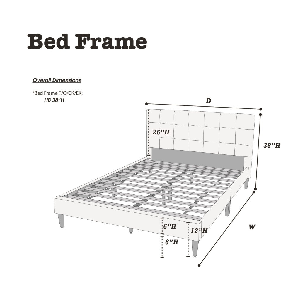 Upholstered Platform Bed