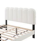 Boucle Platform Bed