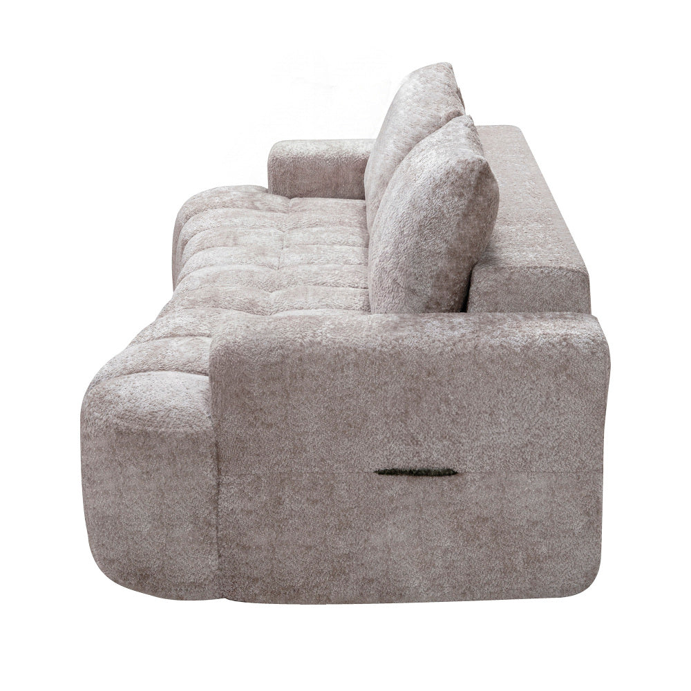 100" Extra Large Curved Front Sofa