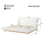 Luxury Wingback Platform Bed