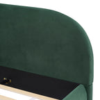 Boucle Upholstered Platform Bed