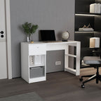 47" Modern Writing Desk with 1 Drawer + 4 Side