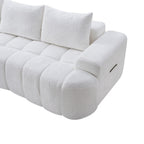100" Extra Large Curved Front Sofa