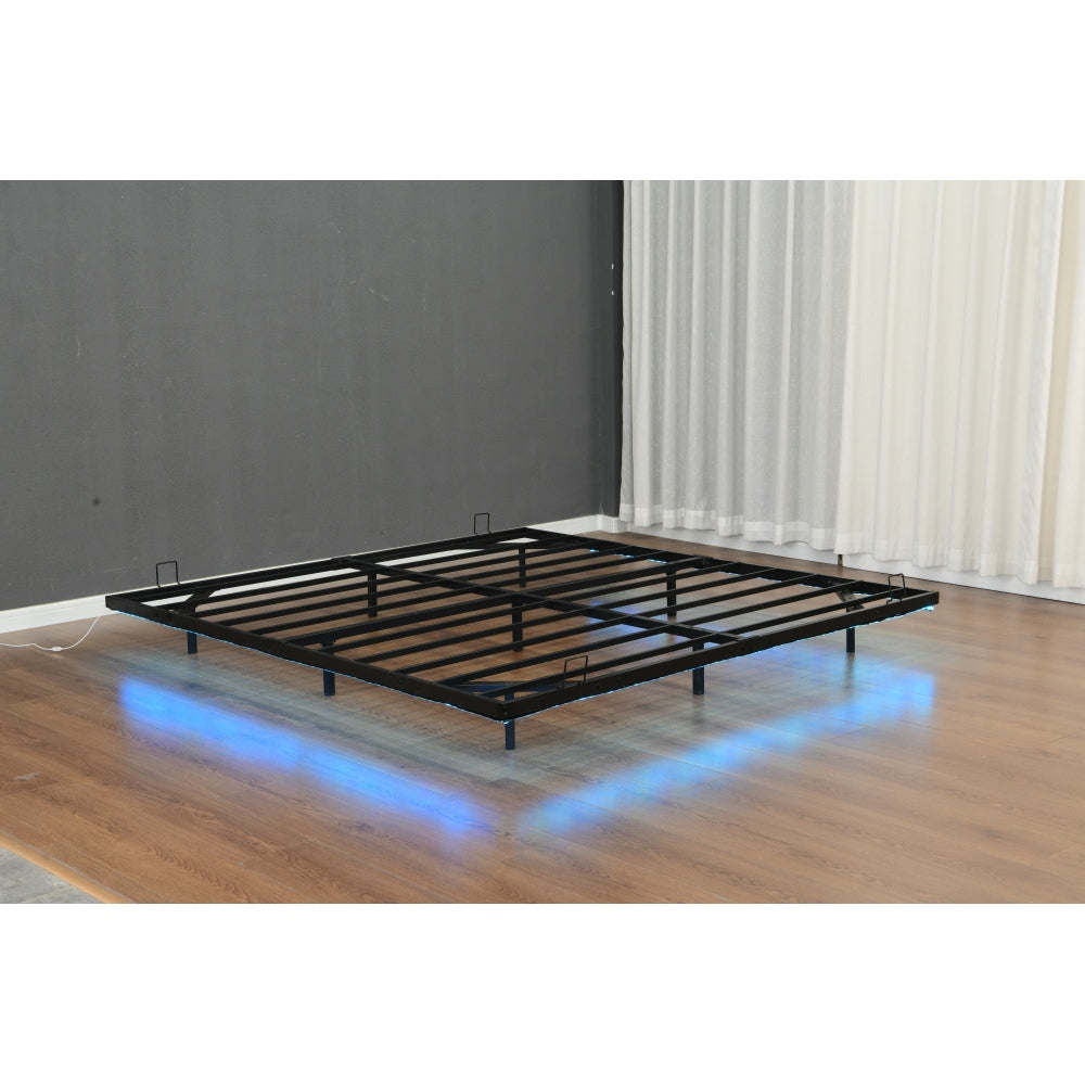 Floating Metal Platform Bed