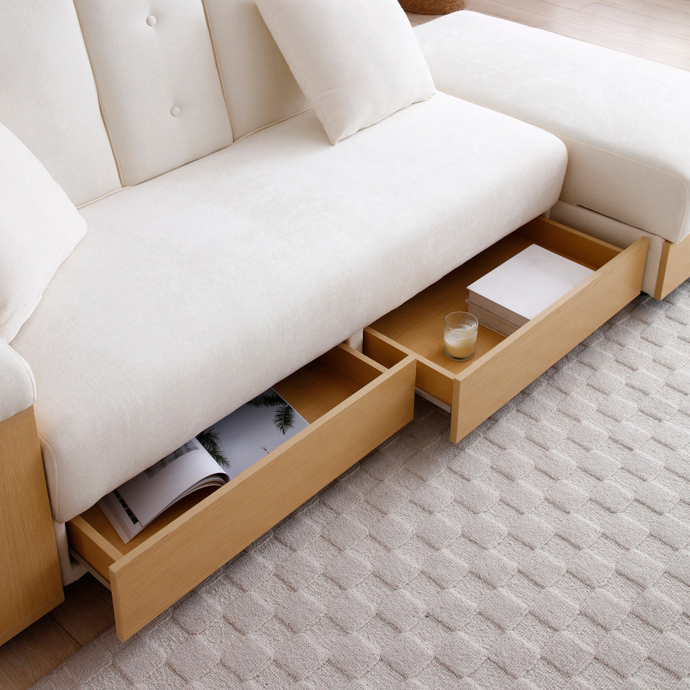 3-Seat Convertible Sleeper Sofa Couch