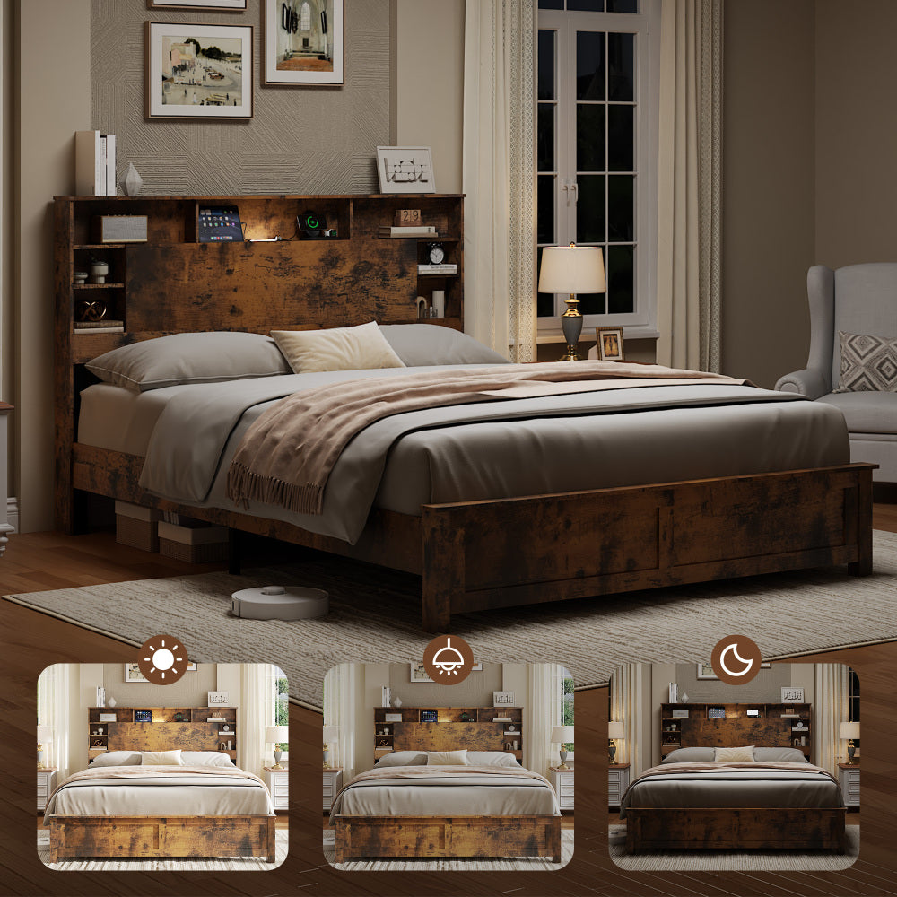 Wood Platform Bed