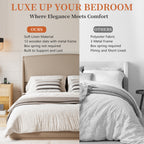 Linen Upholstered Platform Bed