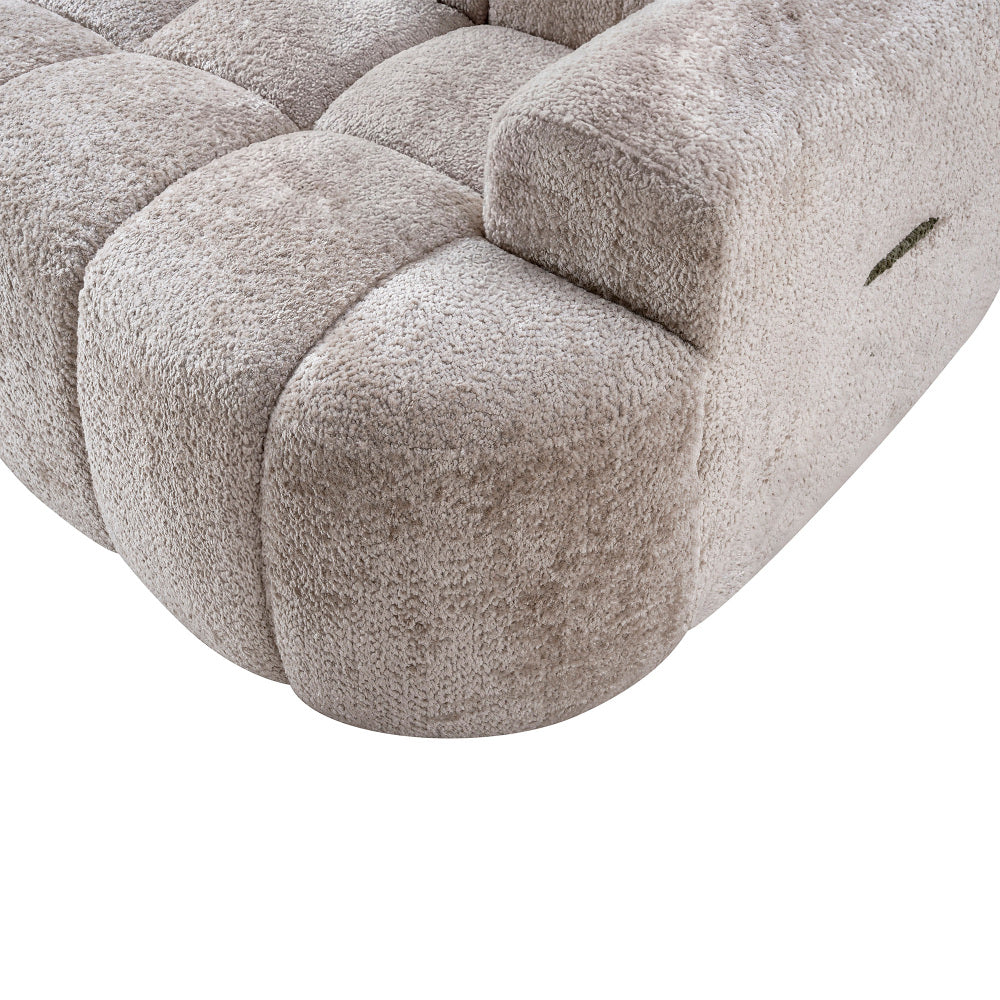 100" Extra Large Curved Front Sofa