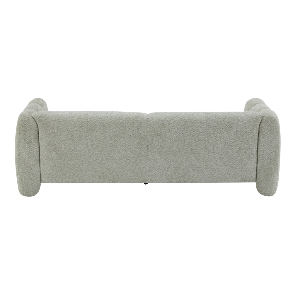 83" Modern Wave Design 3-Seat Boucle Sofa