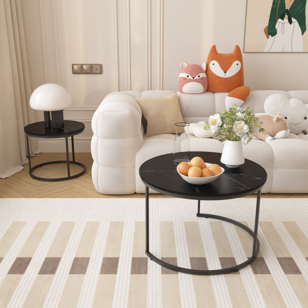 27.6" Nesting Coffee Table Set of 2