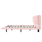 PU Leather Floating Platform Bed