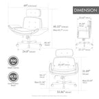 Criss Cross Wide-Seat Lounge Office Chair