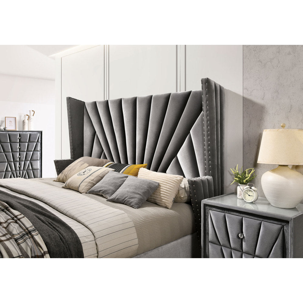 Wingback Platform Bed