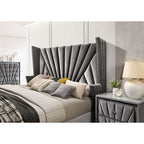 Wingback Platform Bed
