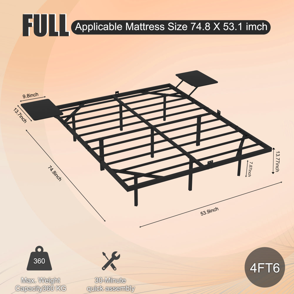 Heavy Duty Metal Platform Bed