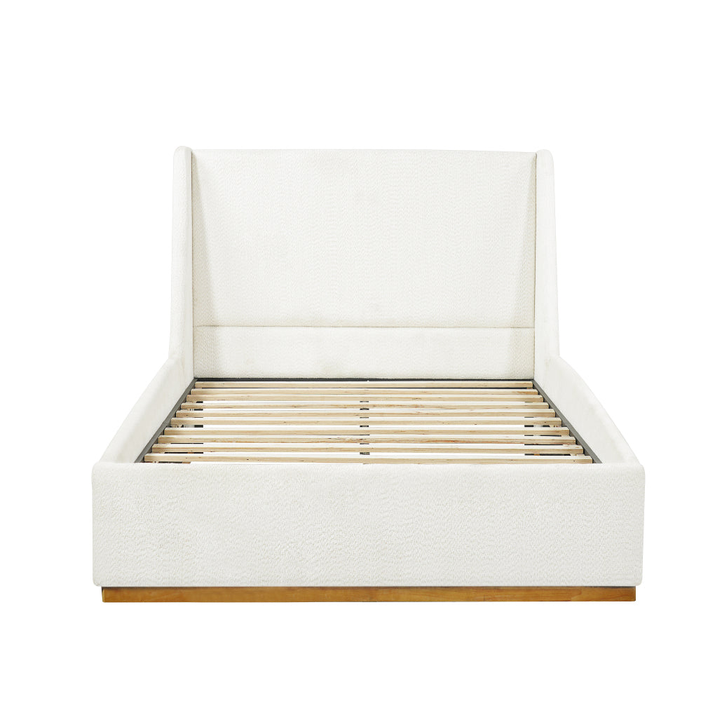 Luxury Wingback Platform Bed