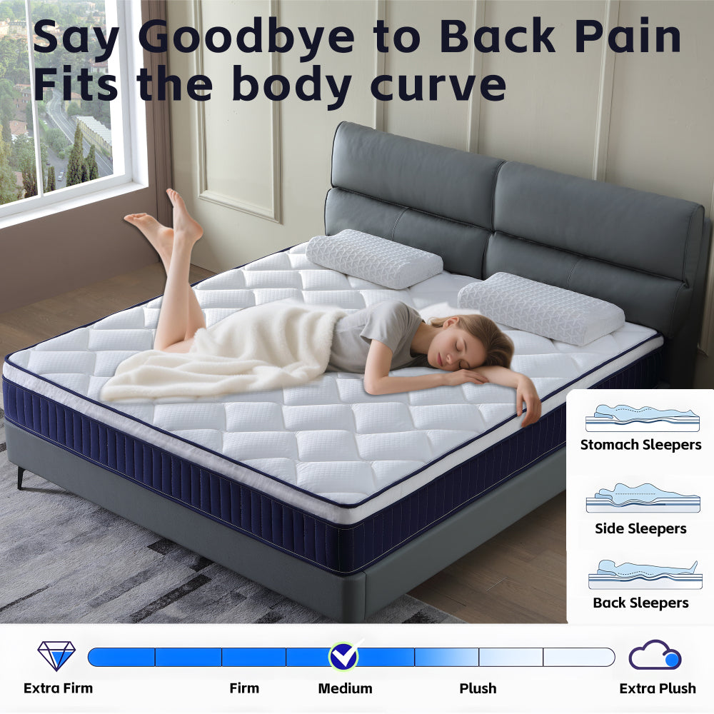 10" Full/Queen/King Hybrid Innerspring Mattress