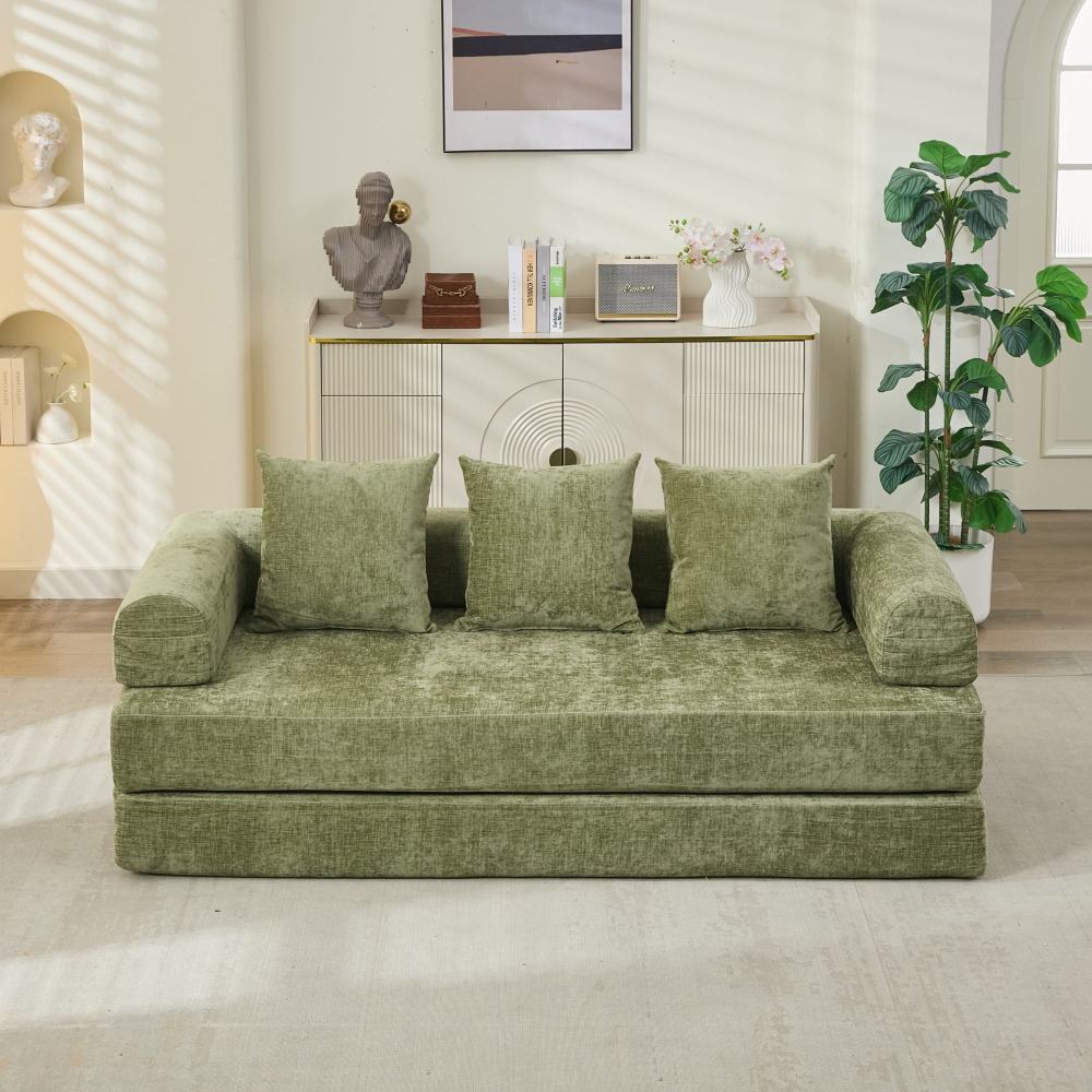 78.8" Convertible Folding Floor Sofa Bed