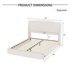 Linen Upholstered Platform Bed