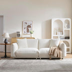87.4" Sherpa Cloud 3-Seater Loveseat Sofa