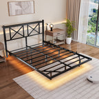 Floating Metal Platform Bed