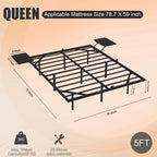 Heavy Duty Metal Platform Bed