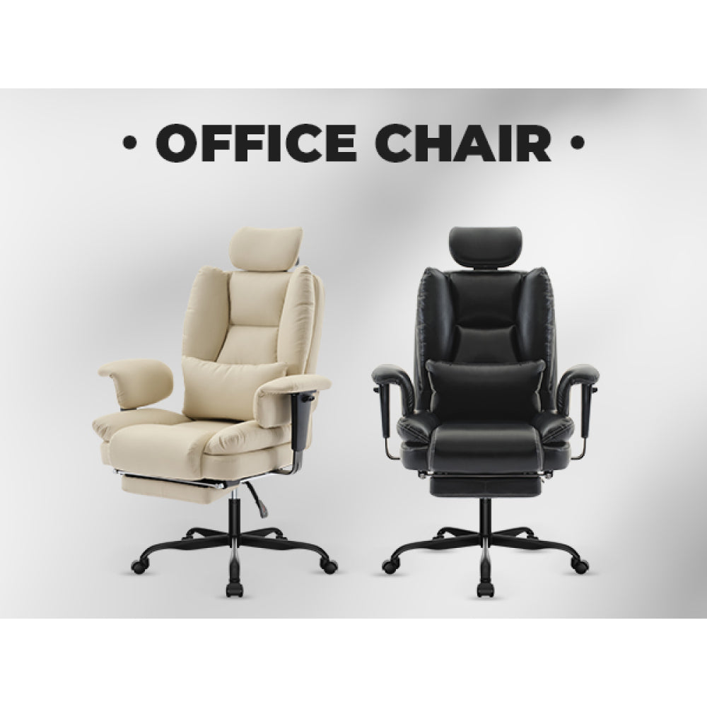 Ergonomic High-Back PU Leather Office Chair