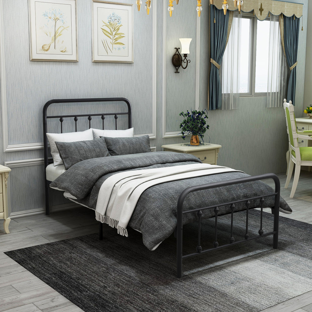 Victorian Metal Platform Bed Frame