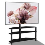 35.4 inch Black Multi-function TV Stand Height