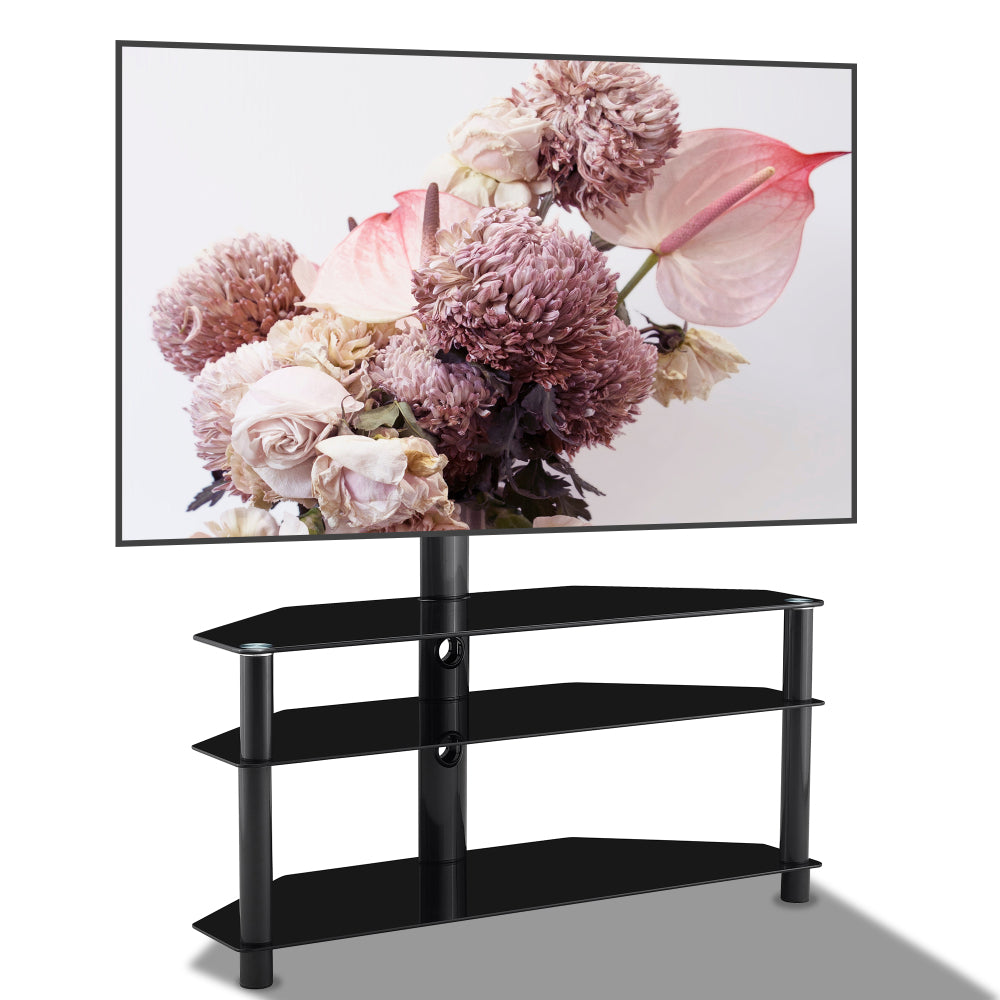 35.4 inch Black Multi-function TV Stand Height