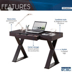 Techni Mobili Trendy Writing Desk with Drawer