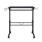 Rolling Writing Desk with Height-Adjustable
