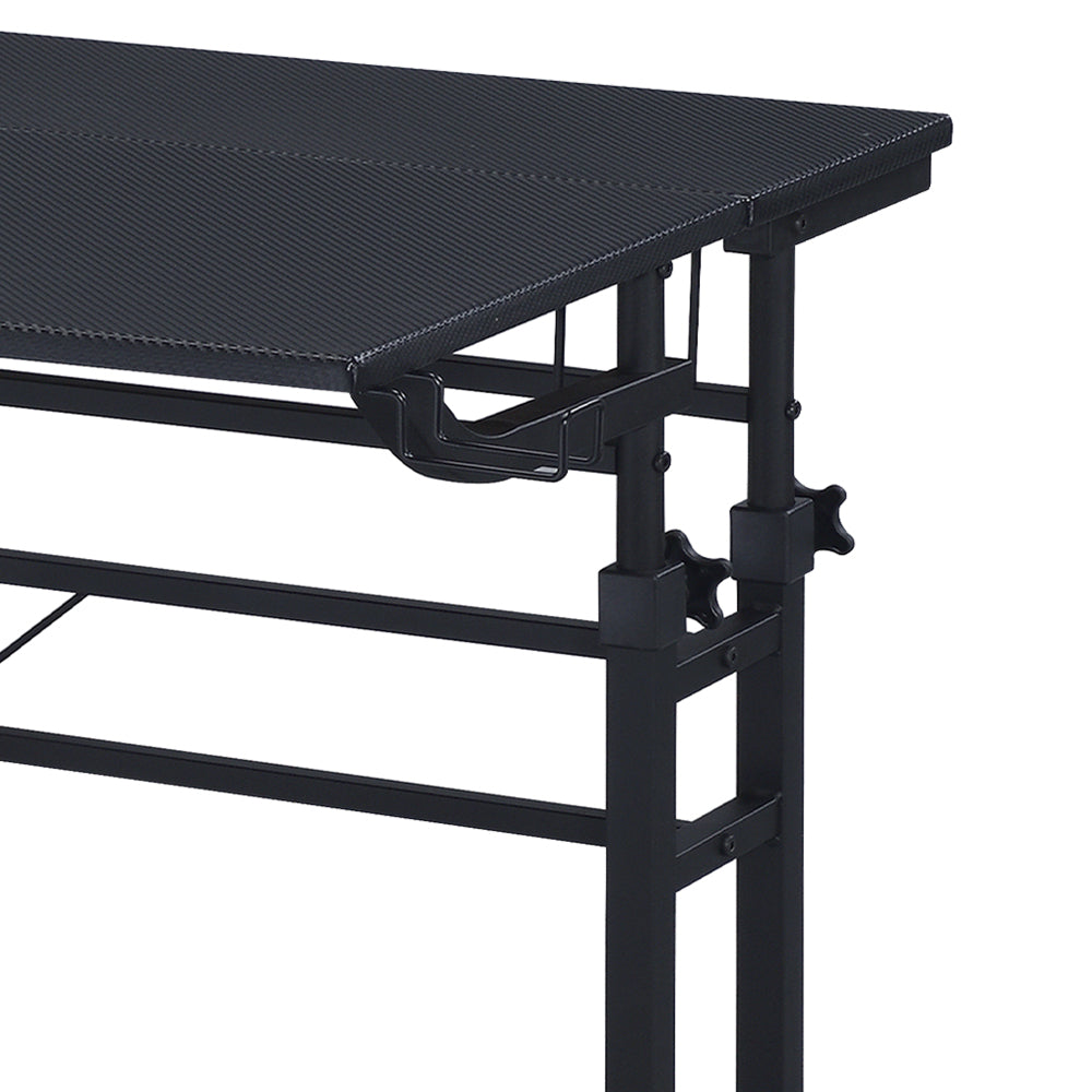 Rolling Writing Desk with Height-Adjustable
