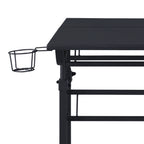 Rolling Writing Desk with Height-Adjustable