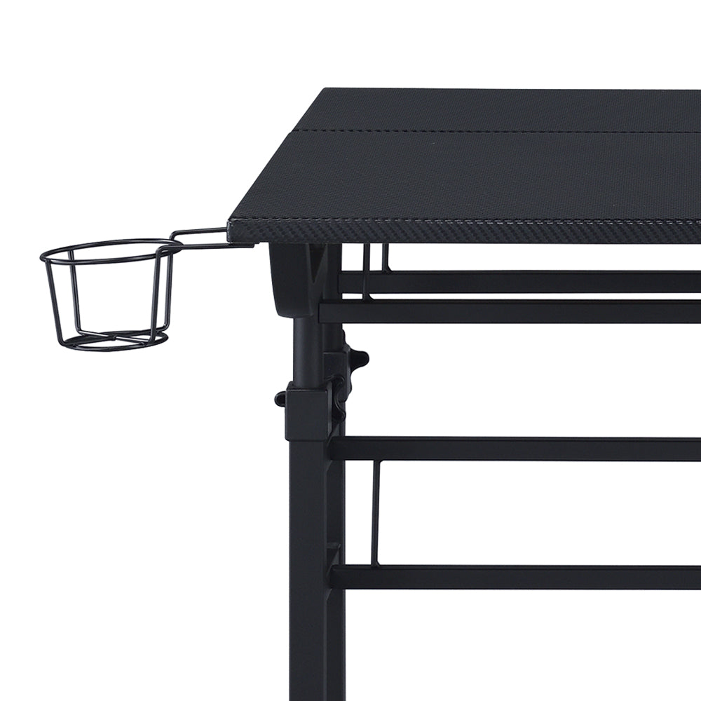 Rolling Writing Desk with Height-Adjustable