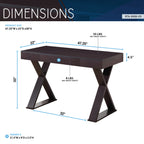 Techni Mobili Trendy Writing Desk with Drawer