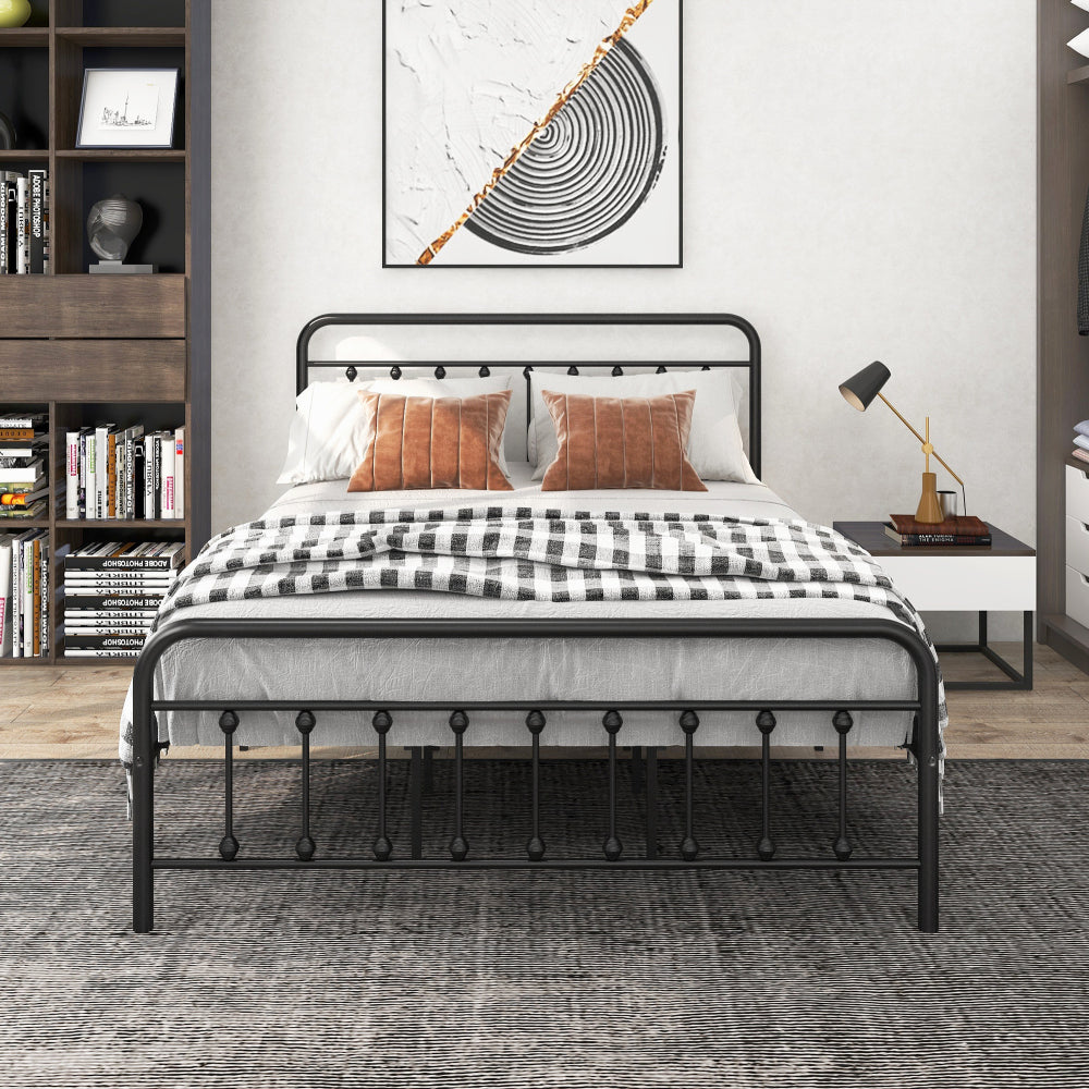 Victorian Metal Platform Bed Frame