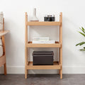 Walnut Color Oak Storage Bench