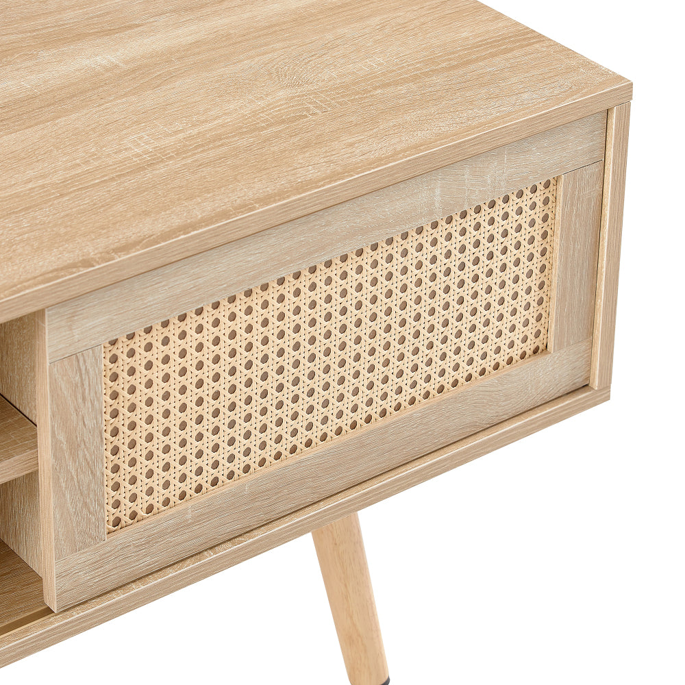 55.12" Rattan TV cabinet