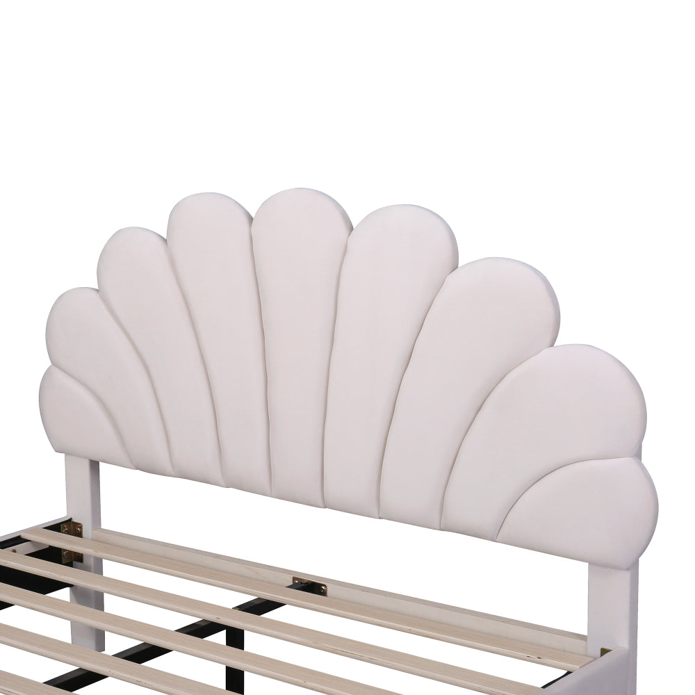 Velvet Platform Bed